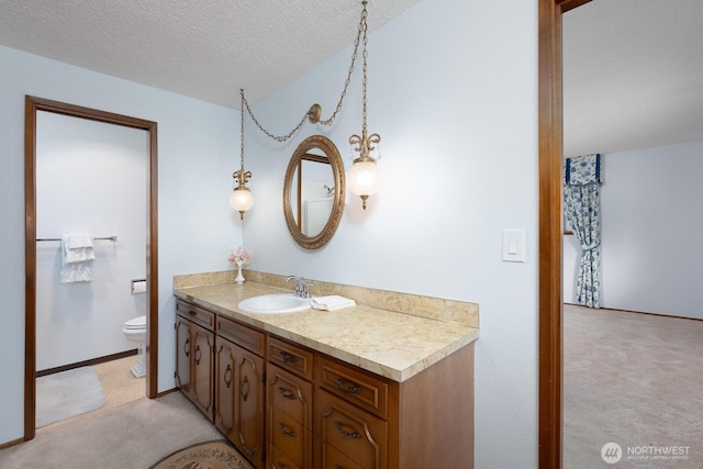 9802 124th St E, Puyallup, WA 98373 - bathroom with vanity and a textured ceiling