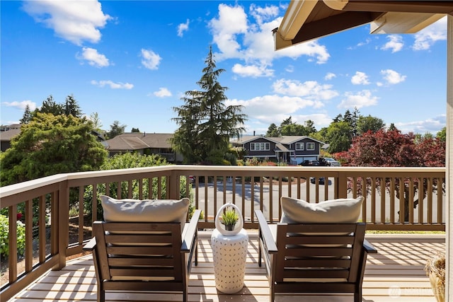 6210 105th Ave NE, Kirkland, WA 98033 - wooden terrace with a residential view