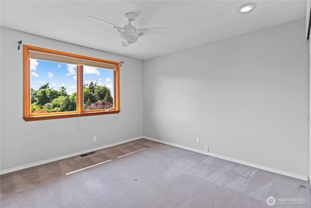 6210 105th Ave NE, Kirkland, WA 98033 - carpeted spare room featuring a ceiling fan and baseboards