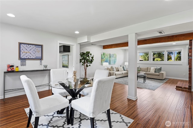6210 105th Ave NE, Kirkland, WA 98033 - dining room with wood finished floors and recessed lighting