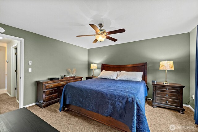 1920 11th Street Pl SW, Puyallup, WA 98371 - bedroom with carpet and ceiling fan