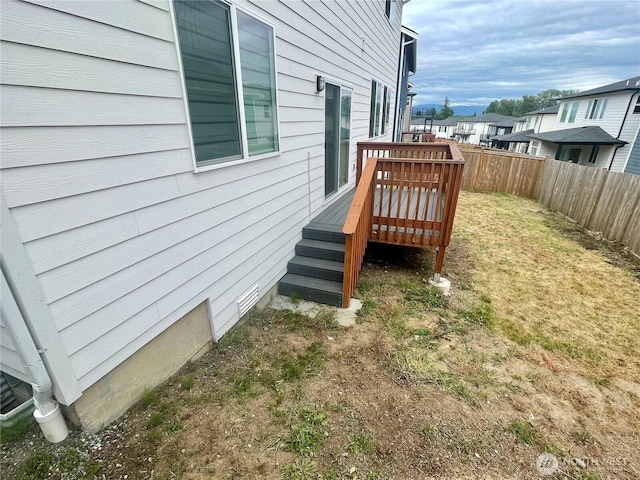 2129 Lancaster Way, Ferndale, WA 98248 - view of yard with a deck