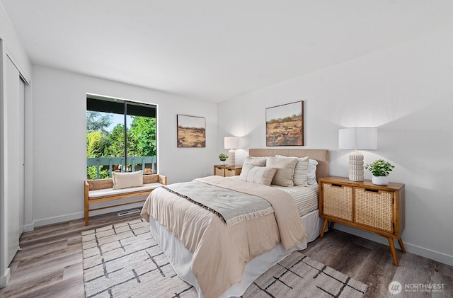 17805 NE 29th St, Redmond, WA 98052 - bedroom with wood finished floors and a closet