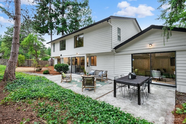 17805 NE 29th St, Redmond, WA 98052 - rear view of house featuring a patio area and an outdoor hangout area