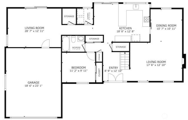 17805 NE 29th St, Redmond, WA 98052 - view of room layout