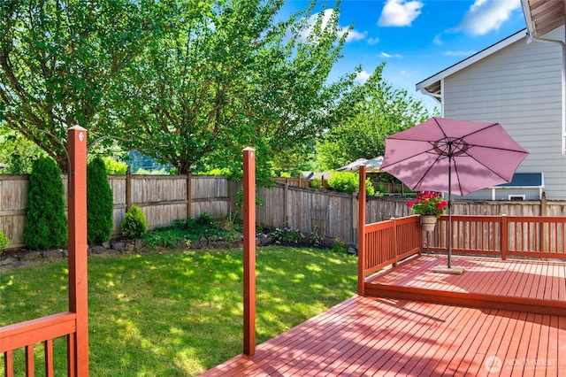 24212 13th Pl W, Bothell, WA 98021 - wooden terrace with a fenced backyard