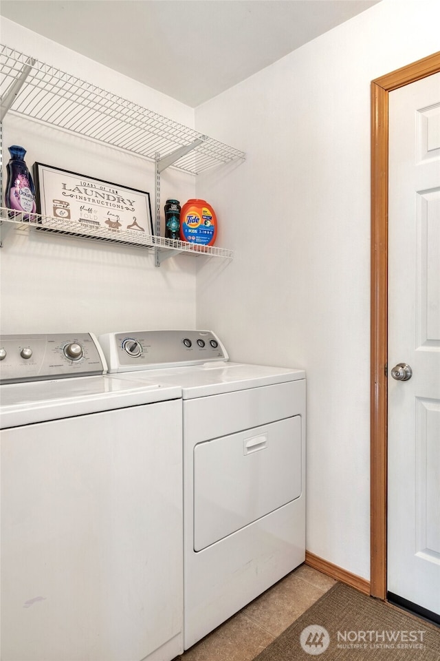 24212 13th Pl W, Bothell, WA 98021 - laundry area with independent washer and dryer and baseboards
