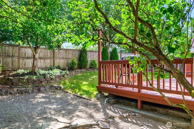 24212 13th Pl W, Bothell, WA 98021 - wooden terrace featuring a fenced backyard