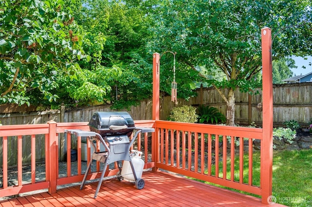 24212 13th Pl W, Bothell, WA 98021 - wooden deck featuring a fenced backyard and area for grilling