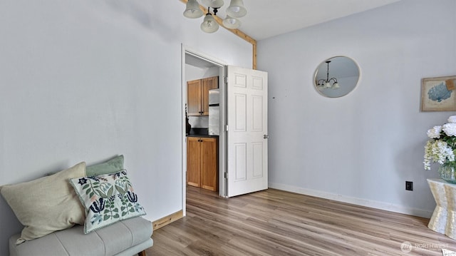 15725 Wallace Falls Loop Rd, Gold Bar, WA 98251 - living area featuring a chandelier and wood finished floors