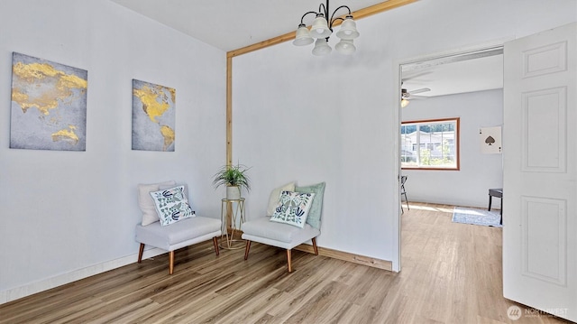 15725 Wallace Falls Loop Rd, Gold Bar, WA 98251 - living area featuring light wood-type flooring and a chandelier