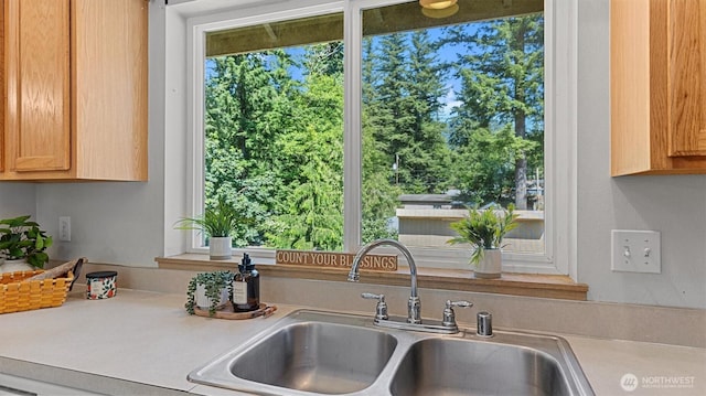 15725 Wallace Falls Loop Rd, Gold Bar, WA 98251 - kitchen featuring light countertops and view of wooded area