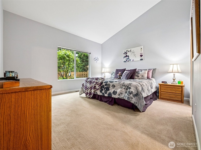 5909 Panorama Dr SE Unit 8-101, Auburn, WA 98092 - bedroom with carpet flooring and high vaulted ceiling