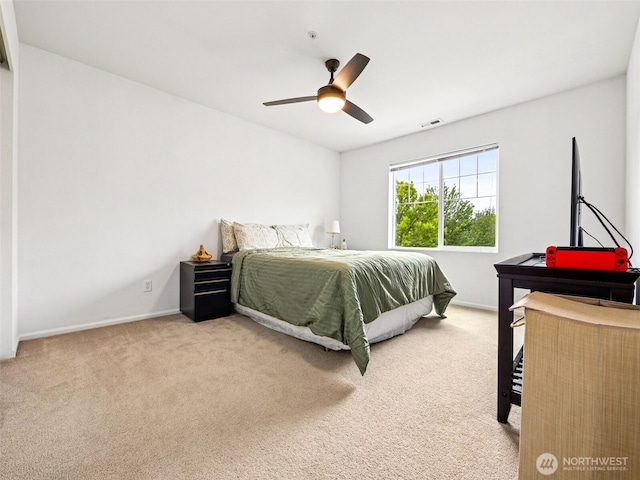 5909 Panorama Dr SE Unit 8-101, Auburn, WA 98092 - carpeted bedroom with baseboards and a ceiling fan