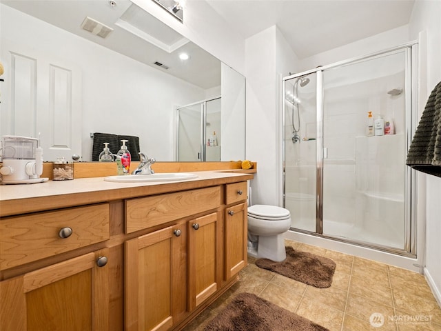 5909 Panorama Dr SE Unit 8-101, Auburn, WA 98092 - full bath with a stall shower, vanity, and tile patterned floors