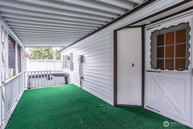 12614 113th Ave E Unit 247, Puyallup, WA 98374 - view of patio with a covered hot tub
