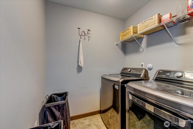 13131 287th Ave SE, Monroe, WA 98272 - washroom with separate washer and dryer and baseboards