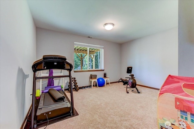 13131 287th Ave SE, Monroe, WA 98272 - exercise room with carpet and baseboards
