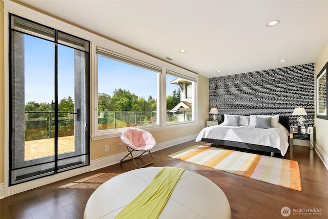 1634 Palm Ave SW, Seattle, WA 98116 - bedroom featuring wood finished floors and recessed lighting