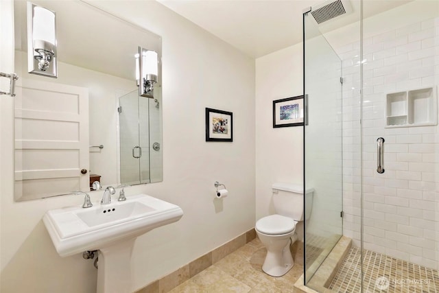 1634 Palm Ave SW, Seattle, WA 98116 - bathroom featuring a stall shower and tile patterned floors