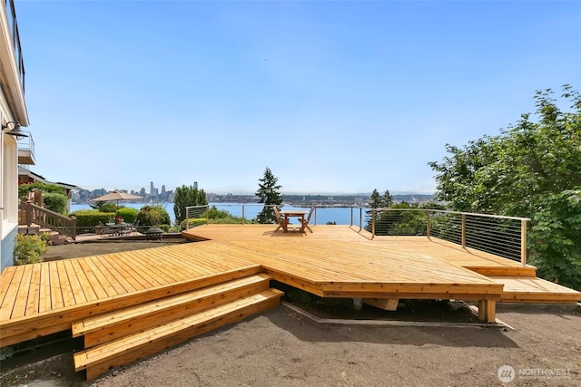 1634 Palm Ave SW, Seattle, WA 98116 - deck with a water view
