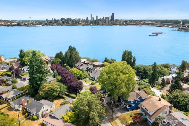 1634 Palm Ave SW, Seattle, WA 98116 - aerial view of residential area with a large body of water