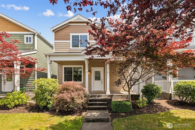 4444 Edgewater Blvd NE, Lacey, WA 98516 - view of front of home with covered porch