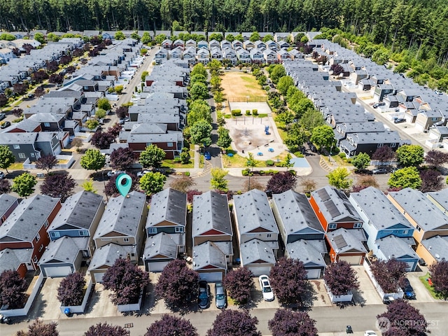 4444 Edgewater Blvd NE, Lacey, WA 98516 - aerial perspective of suburban area with a forest
