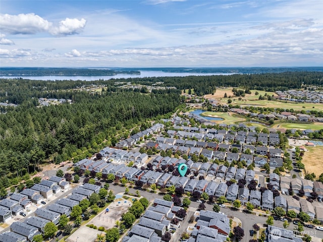 4444 Edgewater Blvd NE, Lacey, WA 98516 - aerial overview of property's location with nearby suburban area and a nearby body of water