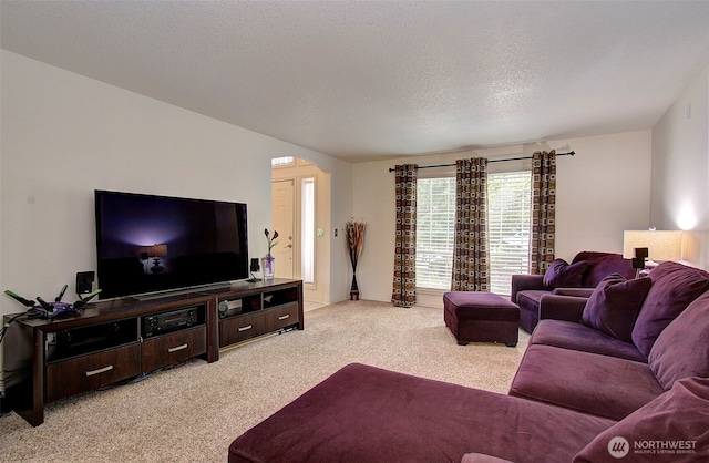 15108 NE 22nd Ave, Salmon Creek, WA 98686 - living area featuring light carpet and arched walkways