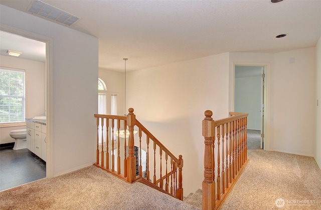 15108 NE 22nd Ave, Salmon Creek, WA 98686 - hallway with an upstairs landing, healthy amount of natural light, and carpet flooring