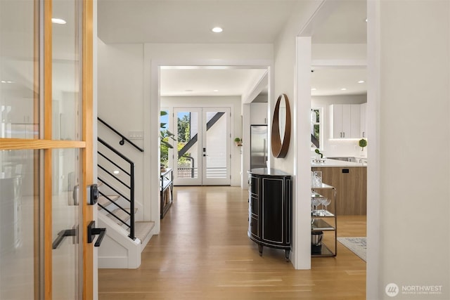 2809 NW 71st St, Seattle, WA 98117 - entrance foyer featuring light wood-style flooring and recessed lighting