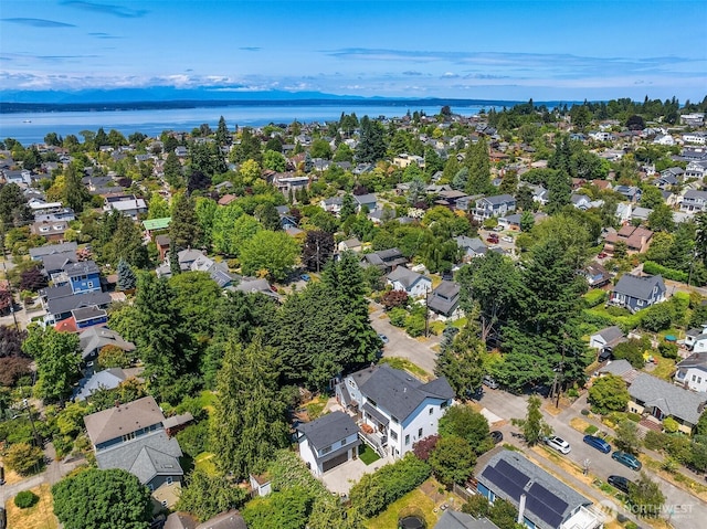 2809 NW 71st St, Seattle, WA 98117 - aerial perspective of suburban area with a nearby body of water