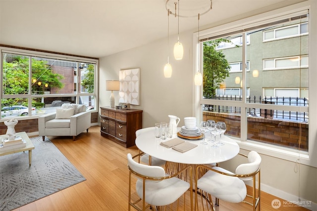 905 Cherry St Unit 101, Seattle, WA 98104 - dining room with healthy amount of natural light and light wood finished floors