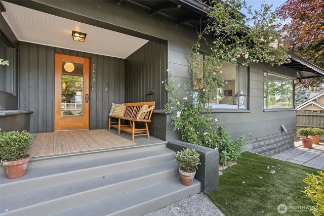 2233 2nd Ave W, Seattle, WA 98119 - doorway to property with covered porch