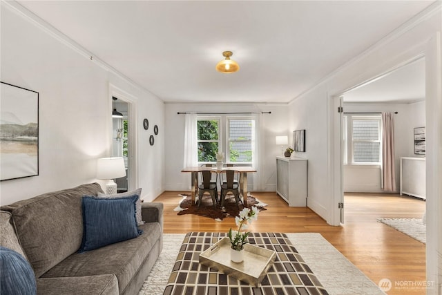 4725 15th Ave NE Unit 22, Seattle, WA 98105 - living room with ornamental molding and light wood finished floors