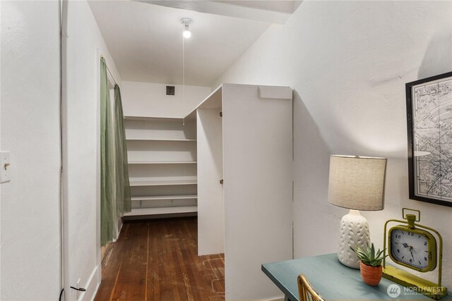 4725 15th Ave NE Unit 22, Seattle, WA 98105 - walk in closet featuring hardwood / wood-style flooring
