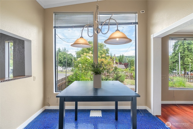 2717 Bench Dr, Aberdeen, WA 98520 - dining area with wood finished floors and baseboards