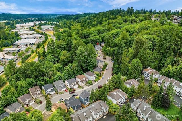16760 128th Pl NE, Woodinville, WA 98072 - aerial overview of property's location featuring nearby suburban area and a forest