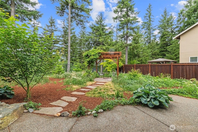 1635 Tannerwood Way SE, North Bend, WA 98045 - view of yard with a pergola