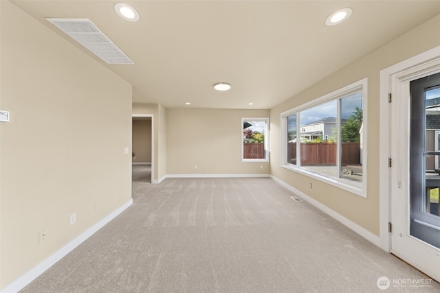 456 Sorensen St, Buckley, WA 98321 - empty room featuring light colored carpet and recessed lighting