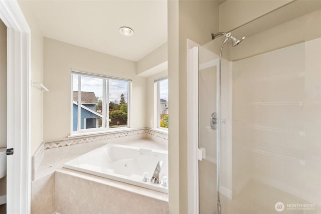 456 Sorensen St, Buckley, WA 98321 - bathroom with a stall shower and a whirlpool tub