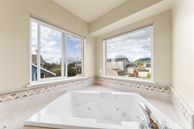 456 Sorensen St, Buckley, WA 98321 - full bath with a whirlpool tub and plenty of natural light