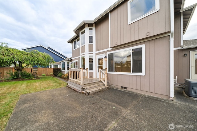 456 Sorensen St, Buckley, WA 98321 - back of property featuring a patio area and crawl space