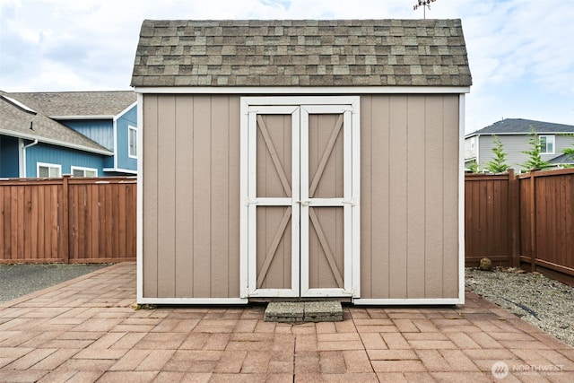 456 Sorensen St, Buckley, WA 98321 - view of shed featuring a fenced backyard