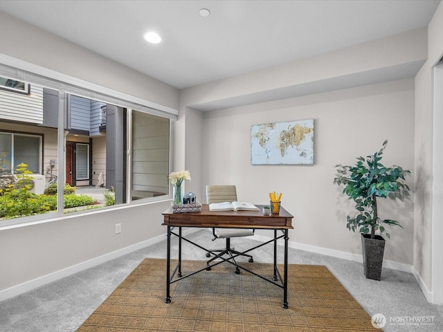 509 237th Pl SE Unit D, Bothell, WA 98021 - carpeted office featuring recessed lighting and healthy amount of natural light