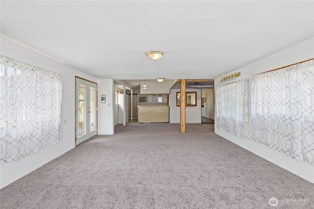618 Main St, Vader, WA 98593 - unfurnished living room with carpet flooring