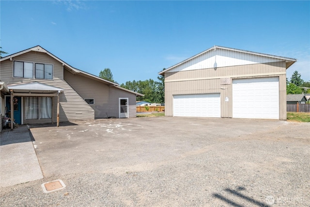 618 Main St, Vader, WA 98593 - view of property exterior with a detached garage