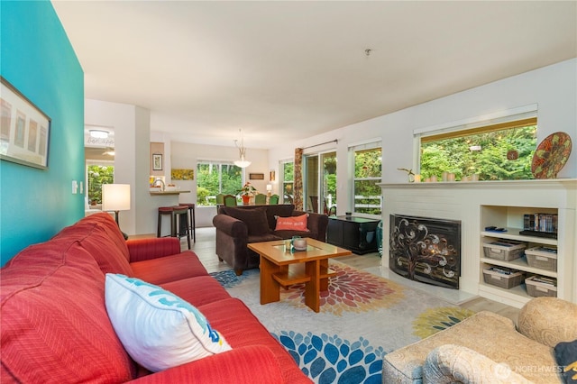 723 114th St SW Unit Y101, Everett, WA 98204 - living area featuring a fireplace