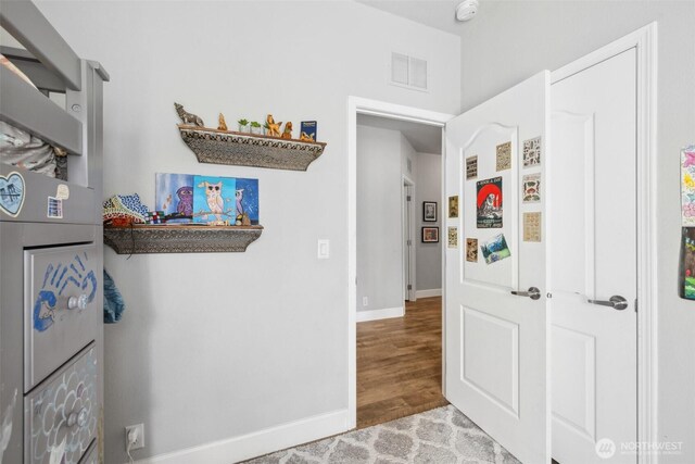 1966 Hooker Rd, Sequim, WA 98382 - corridor featuring baseboards and wood finished floors